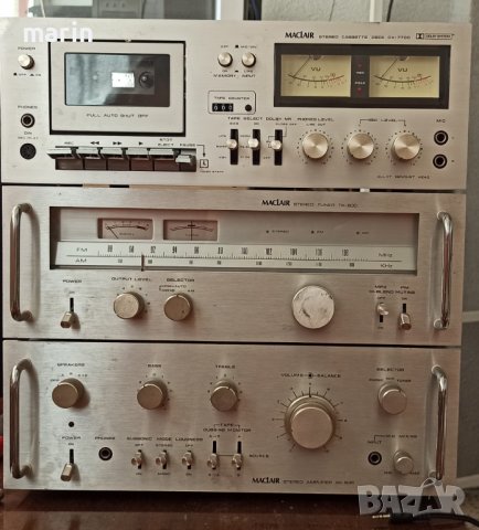 Усилвател maclair ak 635 комплект с радио tk 600 и дек., снимка 1 - Ресийвъри, усилватели, смесителни пултове - 37200921