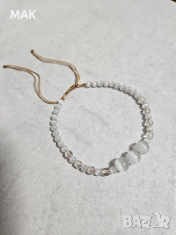 Гривна Селенит и Планински кристал