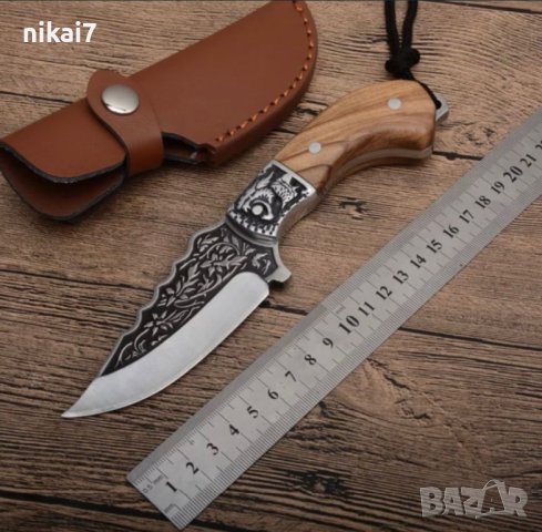 ловен нож за дране на животни тактически военен подходящ за ловец, снимка 2 - Ножове - 42117934