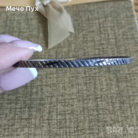 Стара сребърна гривна (303), снимка 5 - Гривни - 49605290