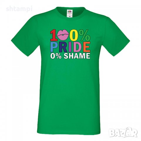  Мъжка тениска 100 percent Pride,Прайд,Празник.Повод,Изненада, снимка 5 - Тениски - 37101999