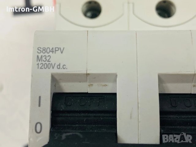 Автоматичен прекъсвач ABB S804PV-M32 S800 PV 32A 4-полюсен 1.5kA 1200Vdc, снимка 2 - Друга електроника - 50970147