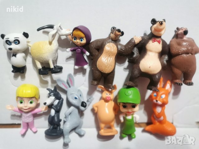 Маша и Мечока герои фигурка фигурки pvc пластмасови играчки за игра и украса торта играчка