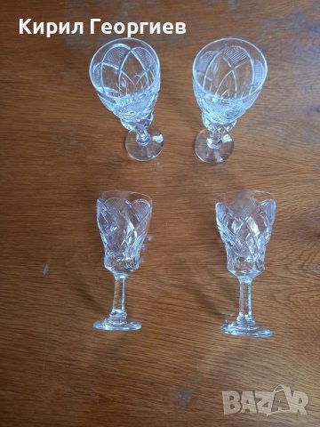 Красиви кристални чаши , снимка 2 - Чаши - 37407598