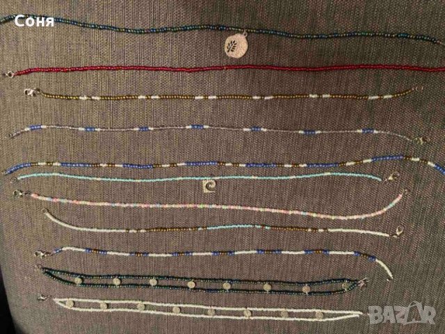 Гривни за крак и гердани за врат с мъниста , снимка 5 - Гривни - 31616232