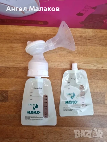 Помпа за кърма двойна - Neno Bianco – 3-фазна безжична, снимка 12 - Стоки за близнаци - 53335378