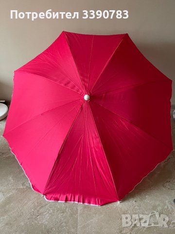 плажен чадър, снимка 1 - Градински мебели, декорация  - 44352296