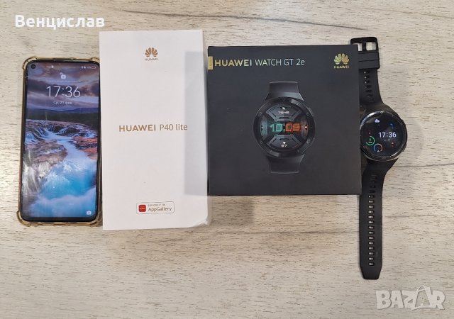  Телефон + смарт часовник huawei  , снимка 1 - Huawei - 44403246