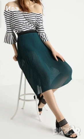 Дълга плисирана пола , снимка 2 - Поли - 53115638