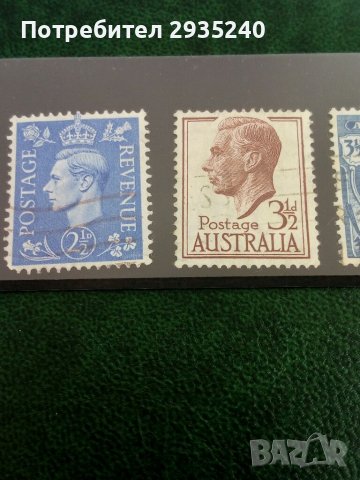 Марки Австралия стари, снимка 5 - Филателия - 37947378