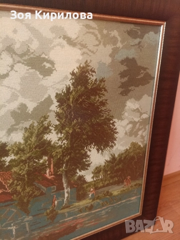 Гоблен Холандската воденица, снимка 5 - Гоблени - 52423198