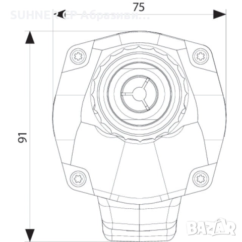SUHNER USK 3-R - Прав шлайф с регулируеми обороти, снимка 4 - Други инструменти - 52096168