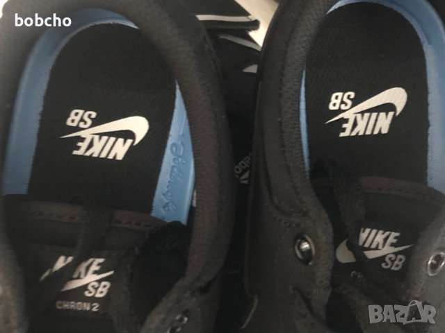Nike SB Chron 2 Mens Skateboard Shoes Black Canvas , снимка 10 - Маратонки - 39045531