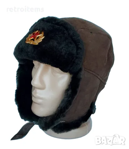 Руски, съветски шлемофон от фина агнешка естествена кожа., снимка 5 - Колекции - 47730809