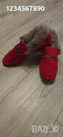 Мокасинис с естествен косъм , снимка 6 - Дамски ежедневни обувки - 52374941