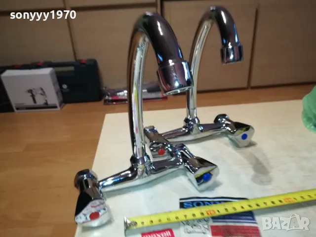 СМЕСИТЕЛ ЗА СТЕНА-ЧЕШМА С ДВЕ ВРЪТКИ 2111241021, снимка 9 - Смесители - 48048157