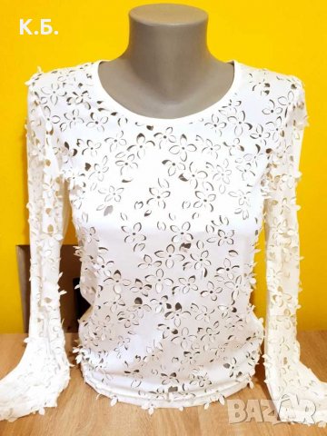 Дамска блуза с рязана бродерия р-р S