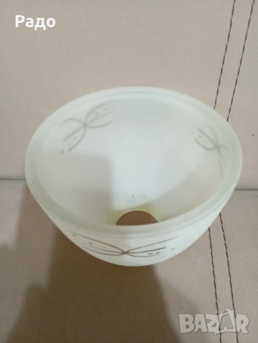 Стъклен абажур. Стъкло за лампа. Чашка за полилей, снимка 3 - Други - 51383267