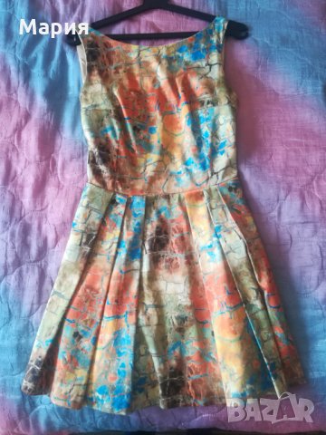 Къса рокля Junona в пъстри цветове, снимка 3 - Рокли - 30357787