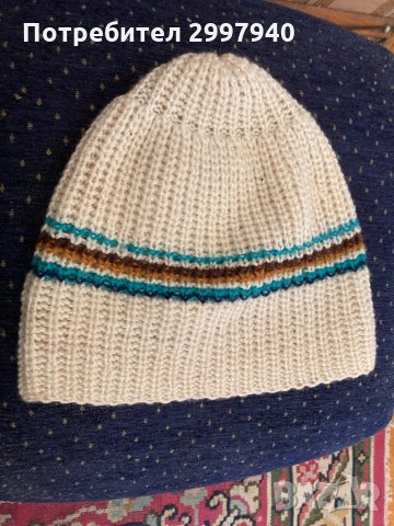 Зимна шапка ръчно плетена, снимка 17 - Шапки - 33755102