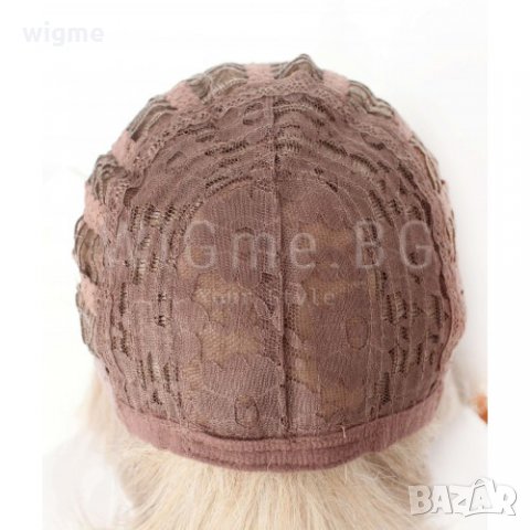 Дълга руса права перука с бретон Валерия, снимка 6 - Аксесоари за коса - 30918327