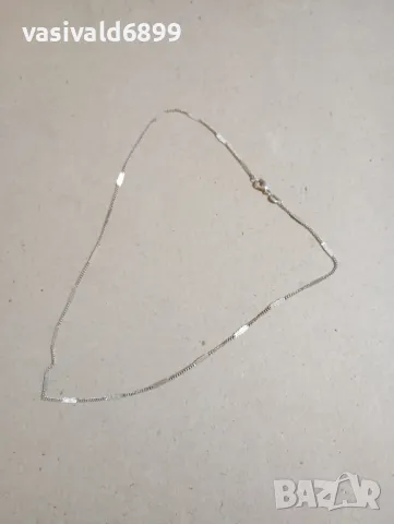 Сребърно синджирче , снимка 2 - Колиета, медальони, синджири - 48230878