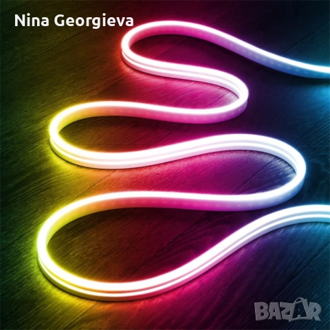 Неонови LED лентови светлини. Водоустойчиво осветление, 4.5 метра лента. , снимка 9 - Лед осветление - 51989230