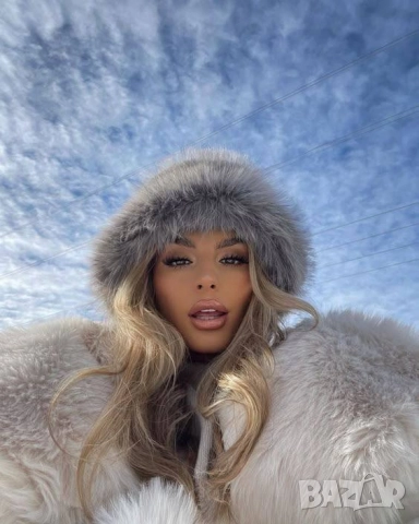 пухени шапки , снимка 5 - Шапки - 51978661