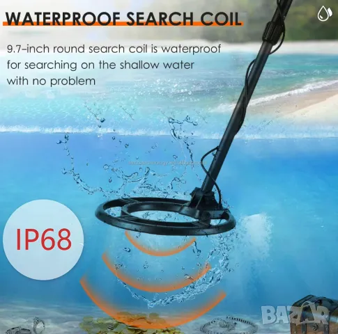 Металотърсач, Металдетектор, Водоустойчив, Метал детектор, златотърсач, Garrett, за злато, сребро, снимка 7 - Друга електроника - 49318744