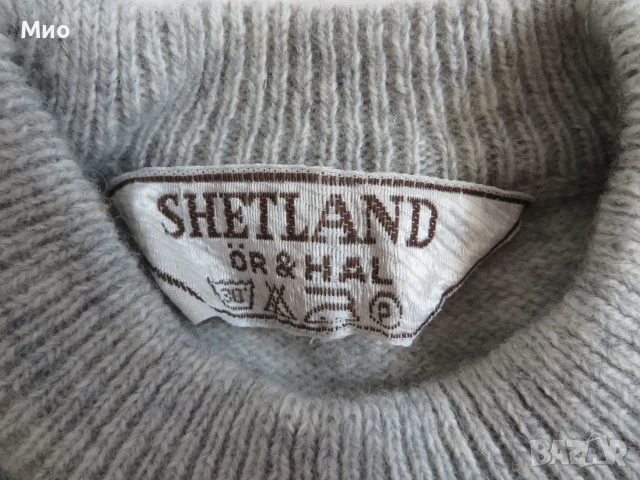 Нов топъл вълнен (shetland) пуловер, S-M, снимка 4 - Пуловери - 55889869