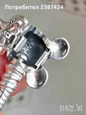 Сребърна гривна модел на Пандора , снимка 2 - Гривни - 53289320