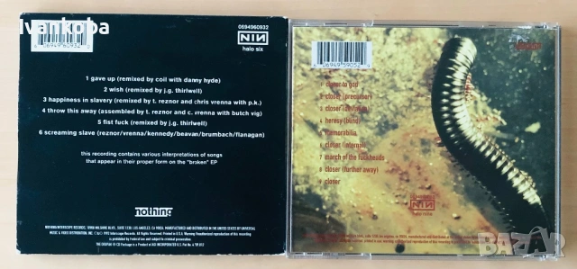 Оригинални дискове на Nine inch nails , снимка 2 - CD дискове - 53260293