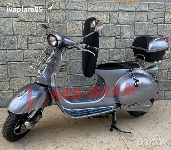 Електрически скутер Elektro Futura дизайн Vespa 4000W 20Ah/7 4000W 20Ah/72V+документи за регистрация, снимка 4 - Мотоциклети и мототехника - 34447368