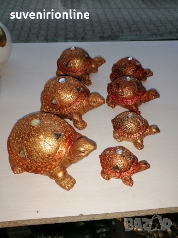7 костенурки в комплект за декорация, снимка 6 - Статуетки - 39767801