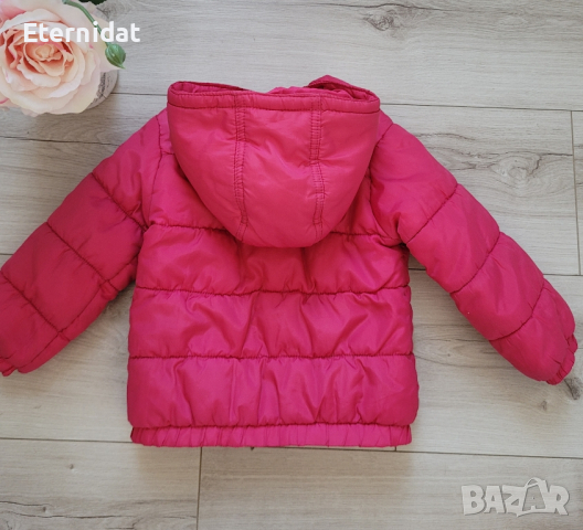 Детско розово яке с качулка , снимка 3 - Бебешки якета и елеци - 44600713