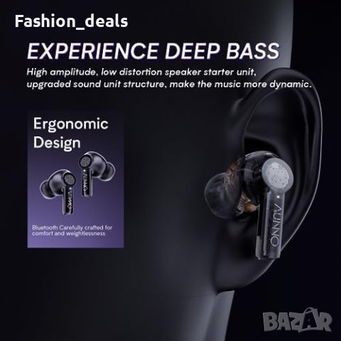 Нови Безжични Bluetooth 5.3 слушалки HiFi Звук, IP7 Водоустойчиви, снимка 5 - Bluetooth слушалки - 42714696