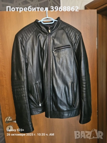 Кожено яке , снимка 5 - Якета - 52215210