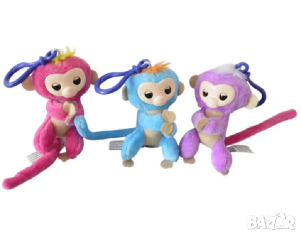 Интерактивна плюшена маймунка – пляска, движи очи и се закача