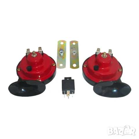 Комплект клаксони тип охлюв 12V с реле