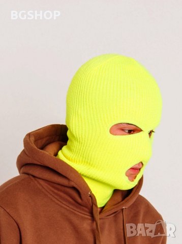 Зимна шапка маска - Yellow Neon Balaclava