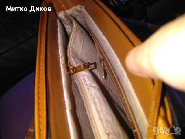 Cressberry нова маркова кожена чанта 27х19х12см, снимка 12 - Чанти - 44202436