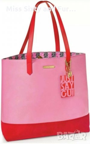 JUICY COUTURE-нова розова чанта-50 см. ширина х 34 см. височина, снимка 7 - Чанти - 29554767