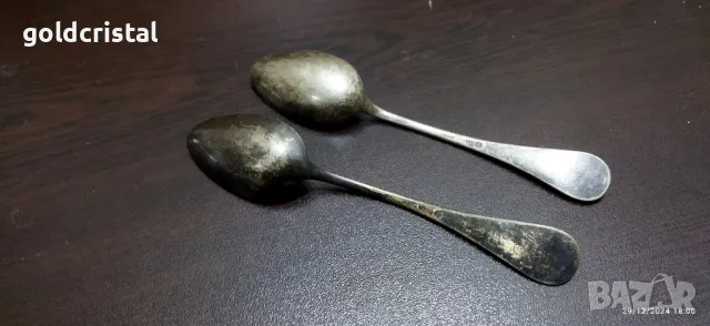стари сребърни лъжички , снимка 2 - Антикварни и старинни предмети - 48492730