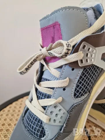 Лимитиран модел NIKE JORDAN RETRO 4 & OFF WHITE , номер 41 ви, снимка 2 - Маратонки - 56241887