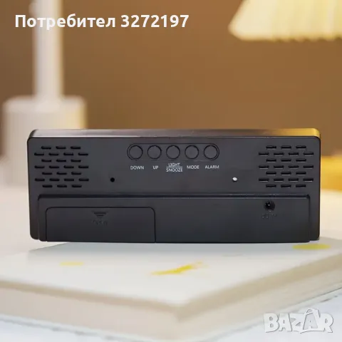 USB LED цифров часовник с голям цветен дисплей,регулируема яркост, гласов контрол,температура,аларма, снимка 8 - Други - 48651310