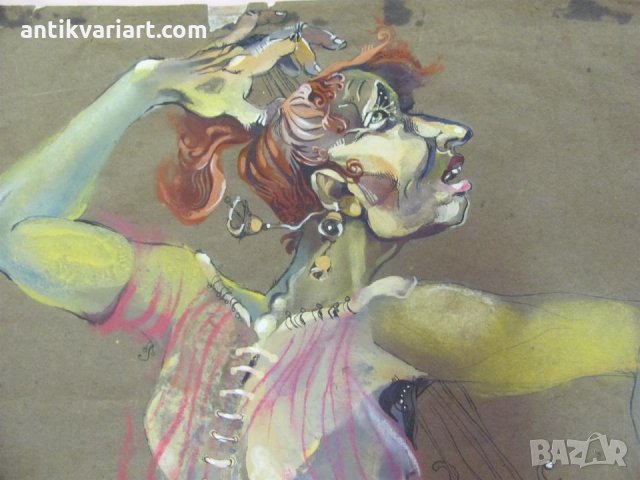 Акварел Т. Пунева 51х36см., снимка 6 - Картини - 31781530