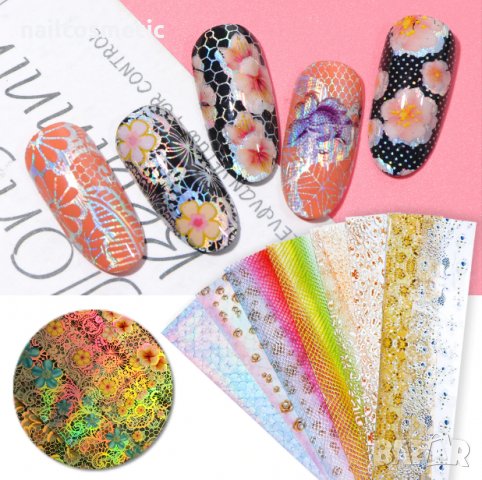 16 цвята комплект фолио за маникюр Т14, снимка 2 - Продукти за маникюр - 30051095