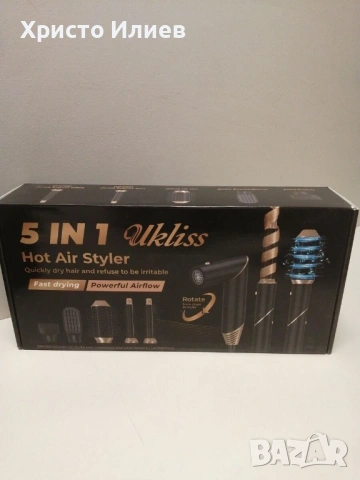 Йонизиращ сешоар с Четка за горещ въздух маша 5 в 1, снимка 15 - Сешоари - 53186479