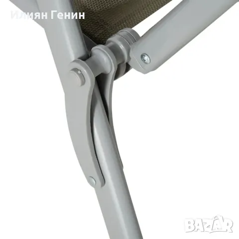 Шезлонг Outsunny, плажен шезлонг, градински шезлонг, сгъваем шезлонг с възглавница, снимка 3 - Градински мебели, декорация  - 50359314