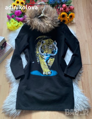 Рокля/туника с естествен косъм, снимка 1